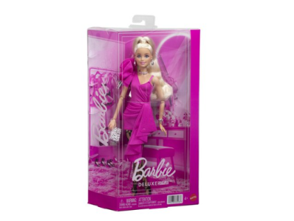 Barbie Deluxe Style Fuchsiové šaty