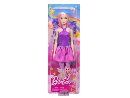 Barbie Víla s křídly fialová