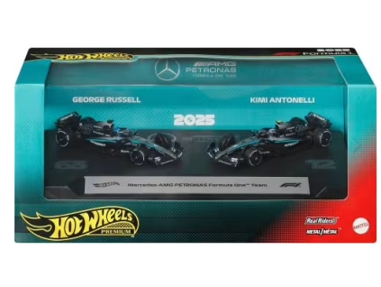 Hot Wheels Premium Formula 1 2025 Mercedes AMG Russel a Antonelli