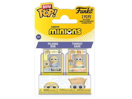 Funko Bitty Pop! 2Pack Minions Pajama Bob and Tourist Dave