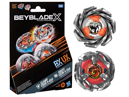 Beyblade X Dual Pack Clamp Crab 965S and Crest Leon 455A