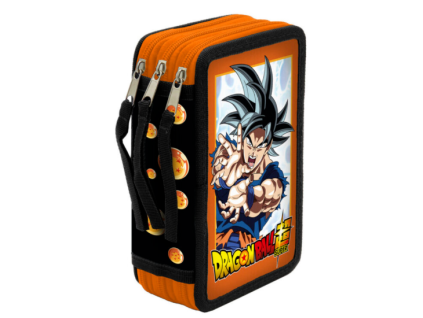 Penál Dragon Ball třípatrový s výbavou 39ks