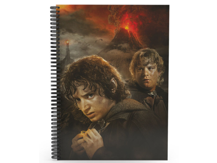 Zápisník Pán prstenů 3D Frodo a Sam