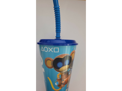 Kelímek s brčkem Astrobot 430ml