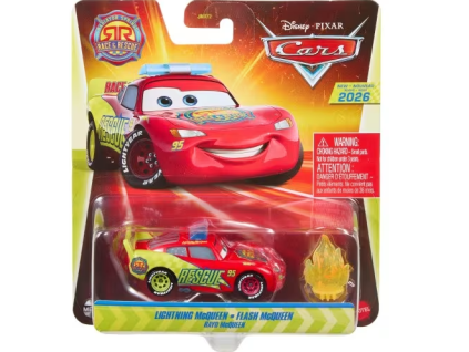 Disney Cars 2026 Race and Rescue Lightning Mcqueen Flash Mcqueen