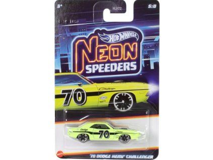 Hot Wheels Neon Speeders 70 Dodge Hemi Challenger zelený
