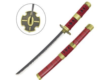 Katana Mini One Piece Sandai Kitetsu červená