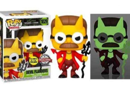 Funko Pop! 1029 The Simpsons Devil Flanders Glow in the Dark