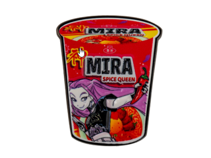 Odznak KPop Demon Hunters Mira Spice Queen Noodles
