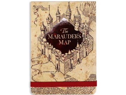 Kapesní zápisník Harry Potter Pobertův plánek