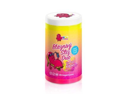 Megaslizoun Bláznivý sliz NEO DUO žluto růžový 430gr