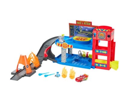 Hrací set Disney Cars Race and Rescue Velitelství