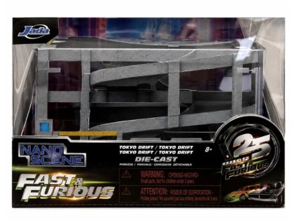 Diorama Fast and Furious Nano Tokyo Drift Garage