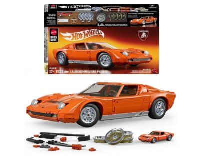 Hot Wheels Premium Brick Shop Building Set Lamborghini Miura P400 SV 1