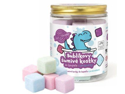 Bublíkovy šumivé kostky do koupele Pure Harmony s probiotiky 180g