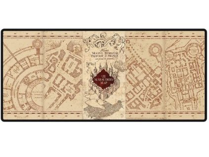 Herní podložka Harry Potter XXL Pobertův plánek 90x40cm Nové