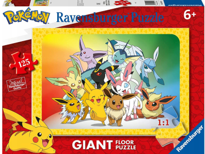 Velké podlahové puzzle Pokémon 125dílk