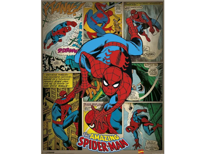 Plakát Marvel Spiderman retro 40x50cm