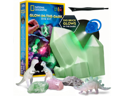 Set Dino National Geographic svítící ve tmě