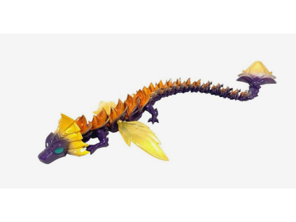 Figurka Crystalynx Dragon Aurora oranžový 60cm