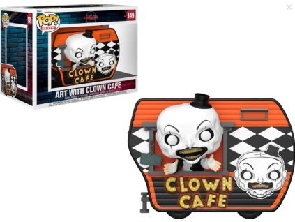 Funko Pop! 149 Super Deluxe Terrifier 2 Art With Clown Cafe