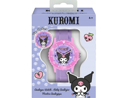 Dětské hodinky Kuromi fialovorůžové