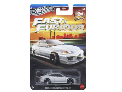 Hot Wheels Silver Series Fast and Furious 1993 Honda Civic Coupé EX EJ1