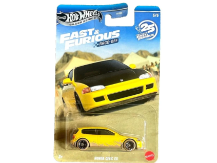 Hot Wheels Silver Series Fast and Furious Race off Honda Civic EG