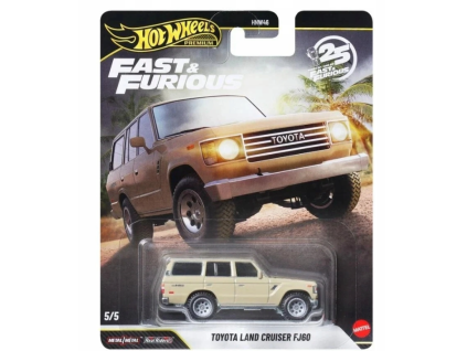 Hot Wheels Premium Fast and Furious Toyota Land Cruiser FJ60 béžová