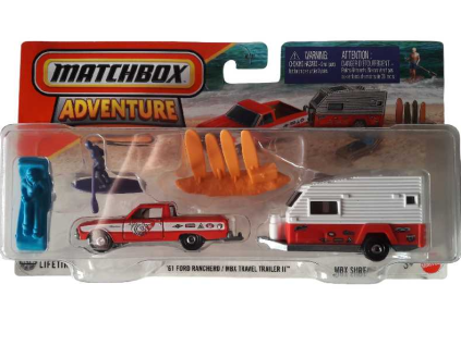 Matchbox Adventure Pack 61 Ford Ranchero MBX Travel Trailer II