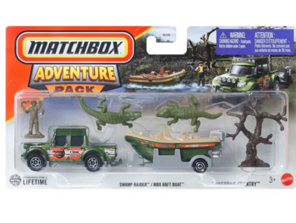 Matchbox Adventure Pack Swamp Raider MBX Raft Boat