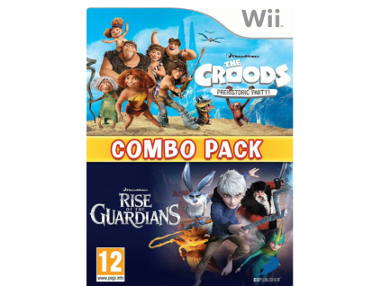 Wii The Croods Rise of the Guardians Double Combo Pack