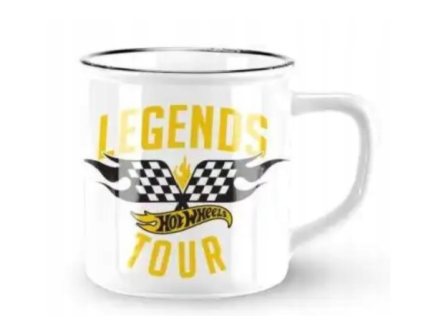Hrnek Hot Wheels retro Legends Tour vlajky