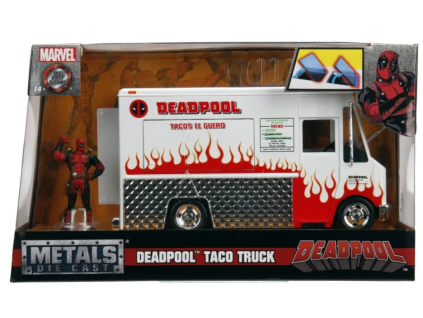 Auto s figurkou Deadpool foodtruck 1