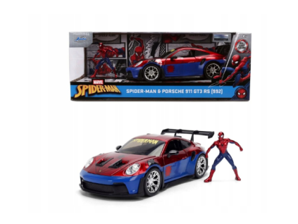 Auto s figurkou Marvel Spiderman Porsche 911 GT3RS 1