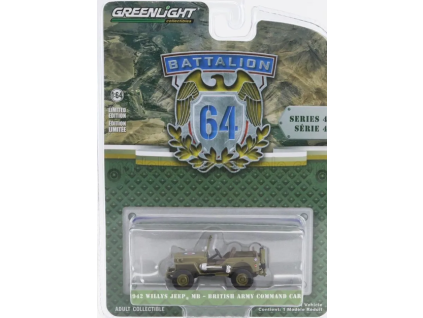 Battalion 64 1942 Willys Jeep British Army Command Car