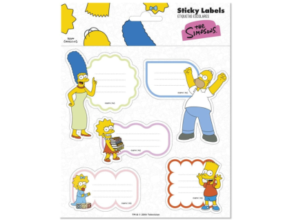Samolepky etikety The Simpsons 10ks