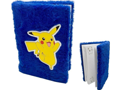 Plyšový zápisník Pokémon Pikachu A5