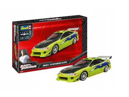 Auto Fast and Furious Brians Mitsubishi Eclipse Model Kit