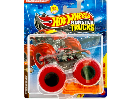 Hot Wheels Monster Trucks Crashing Canine Stripes Earnes