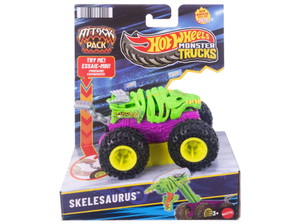 Hot Wheels Monster Trucks Attack Pack Skelasaurus Nov