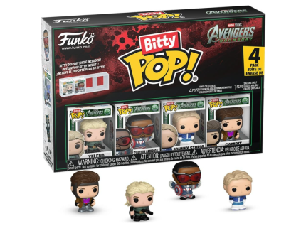 Funko Bitty Pop! 4Pack Avengers Doomsday Yelena, Captain America, Johnny Storm, Gambit