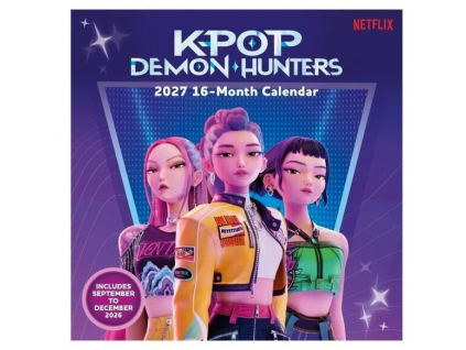 Kalendář na zeď KPop Demon Hunters 2027
