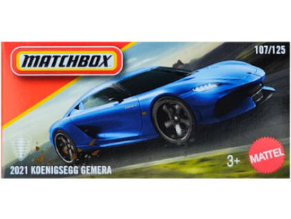 Matchbox 2021 Koenigsegg Gemera modrý Nové