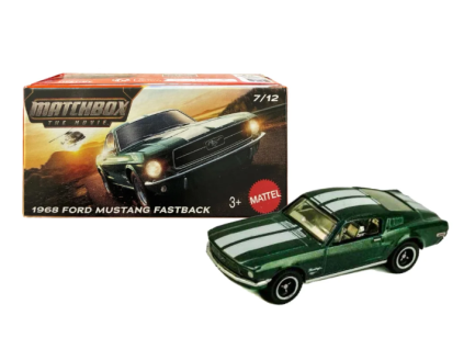 Matchbox 1968 Ford Mustang Fastback zelený