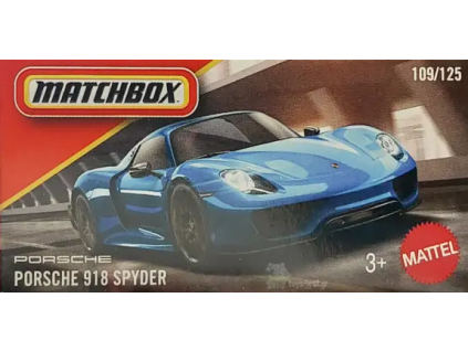 Matchbox Porsche 918 Spyder modré