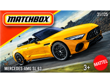 Matchbox Mercedes AMG SL 63 žlutý