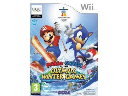 Wii Mario and Sonic at the Olympic Winter Game