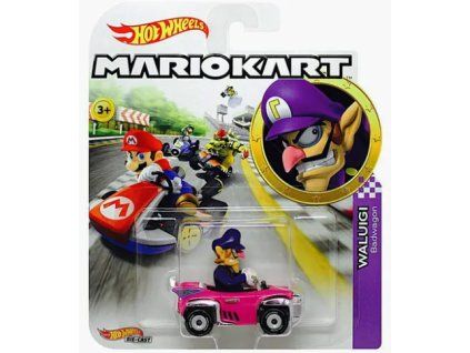 Toys Hot Wheels Mario Kart Waluigi Standard Kart