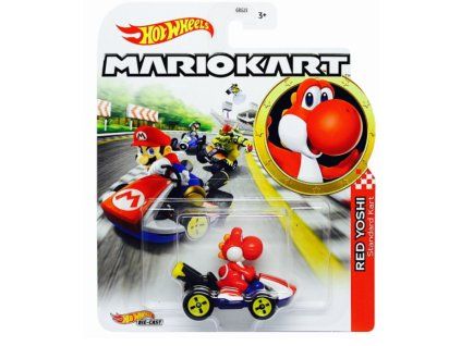 Toys Hot Wheels Mario Kart Red Yoshi